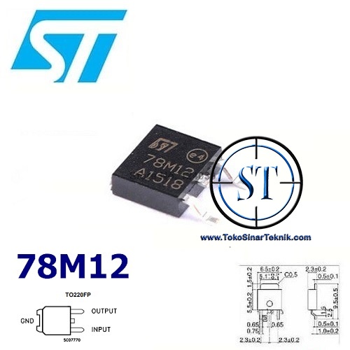 78M12 TO-252 500mA 12V REGULATOR 7812 SMD SMT TO252