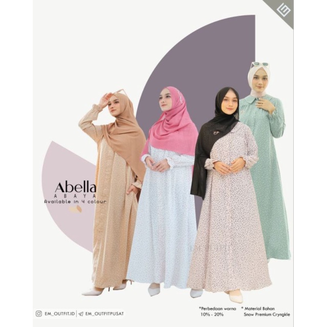 Abella Abaya by E.M Outfit Ready
