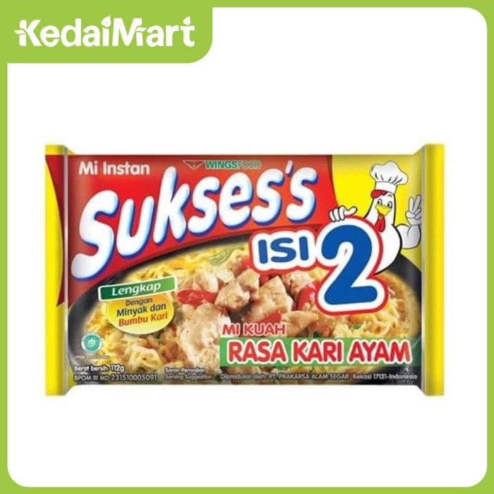 

PROMO Suksess Mie Instant Rasa Kari Ayam 112 Gram