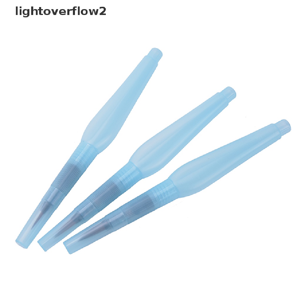 (lightoverflow2) 3pcs / set Kuas Lukis Cat Air / Tinta Kaligrafi Untuk Kerajinan Tangan (ID)