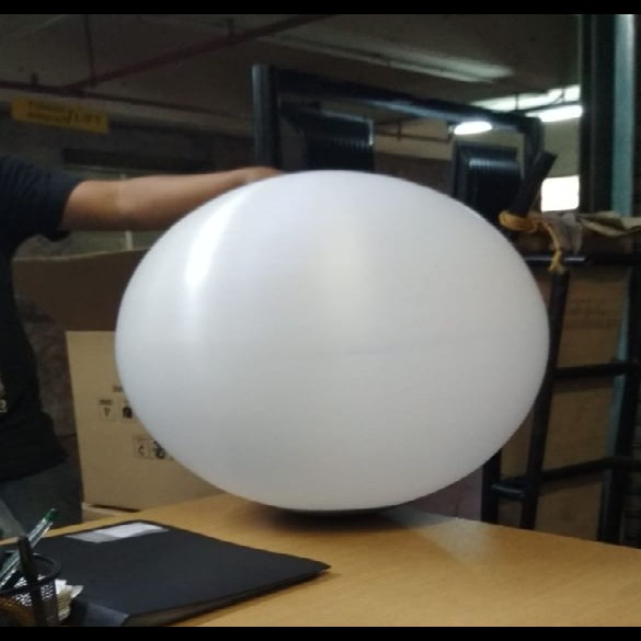 Lampu Taman Bulat Polytheline/ Polythylene/Polytelen Diameter 40Cm