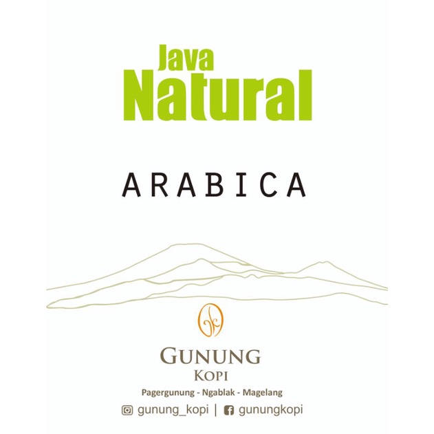 

Gunung Kopi Java Arabica Natural