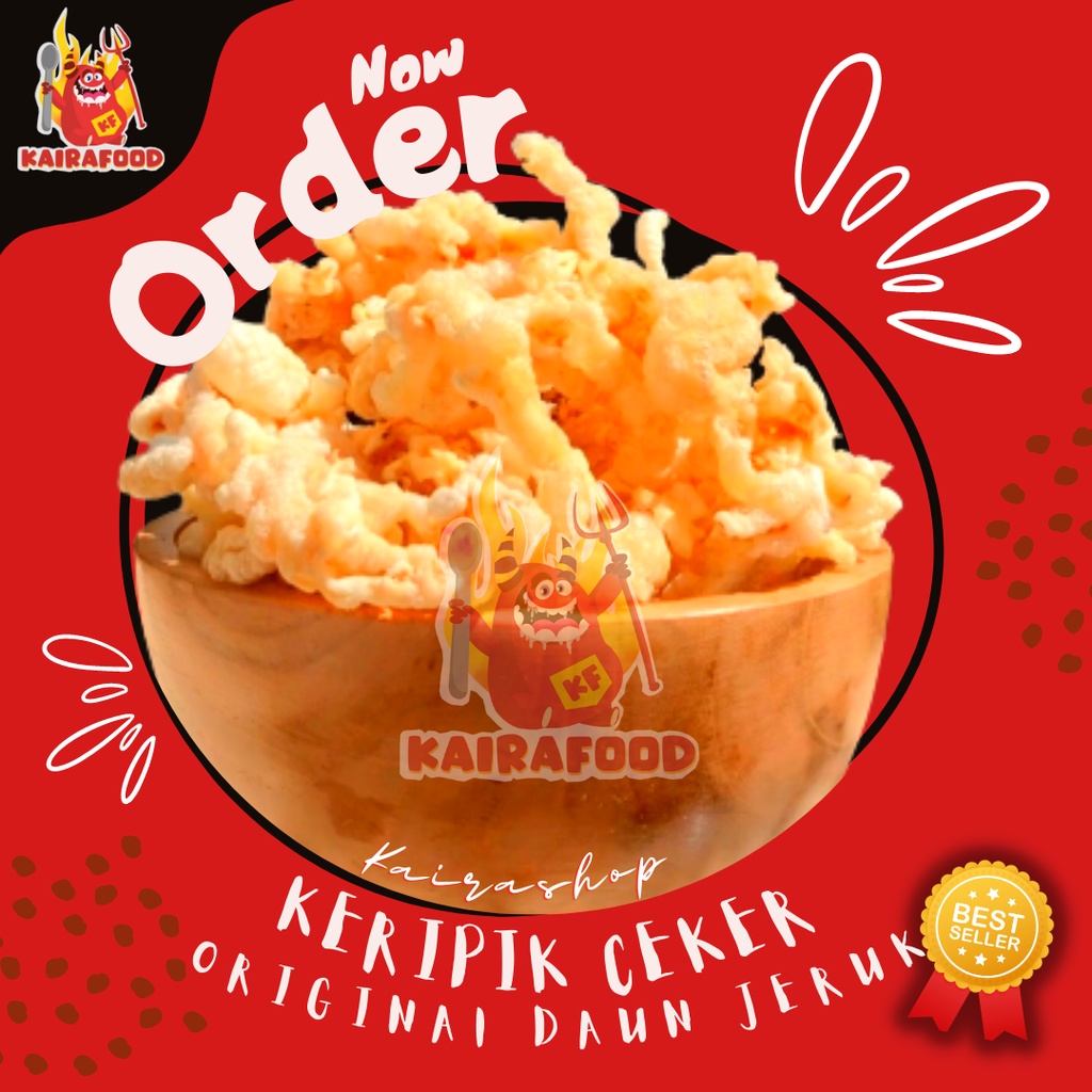 

KERIPIK CEKER ORIGINAL DAUN JERUK | PEDAS DAUN JERUK | CEKER KRISPI