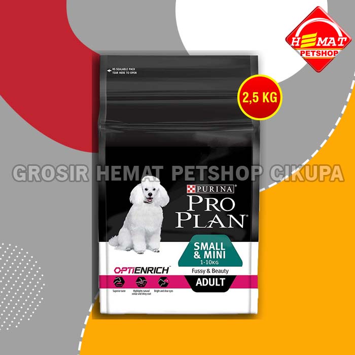 Makanan Anjing Pro Plan Small & Mini Adult Fussy and Beauty