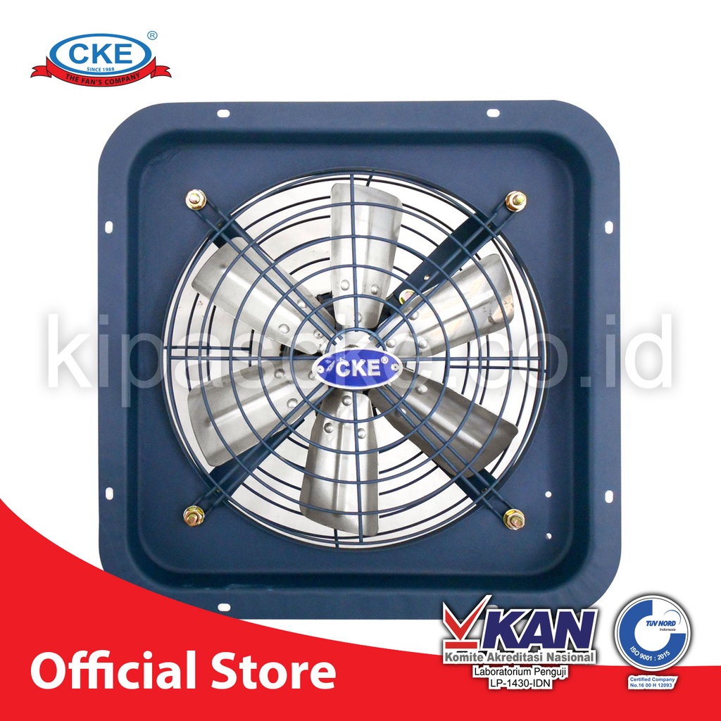 CKE Cooling Fan 6 Blade 12 Inch 380 Volt EFC-12/3-YL Exhaust Dinding