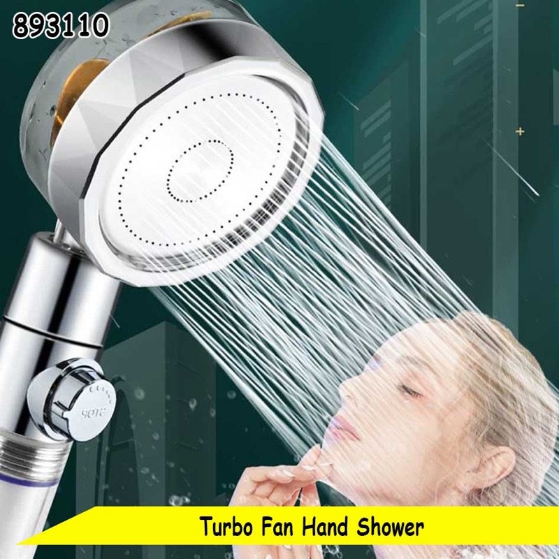 ANK HAND SHOWER TURBO / FAN SHOWER BALING / KEPALA KRAN AIR MANDI BERTEKANAN HEMAT AIR PUTAR 360Derajat