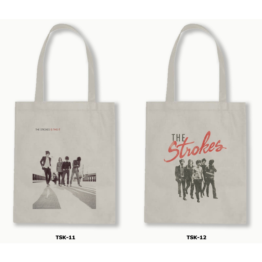 TOTE BAG BLACU - THE STROKES 1