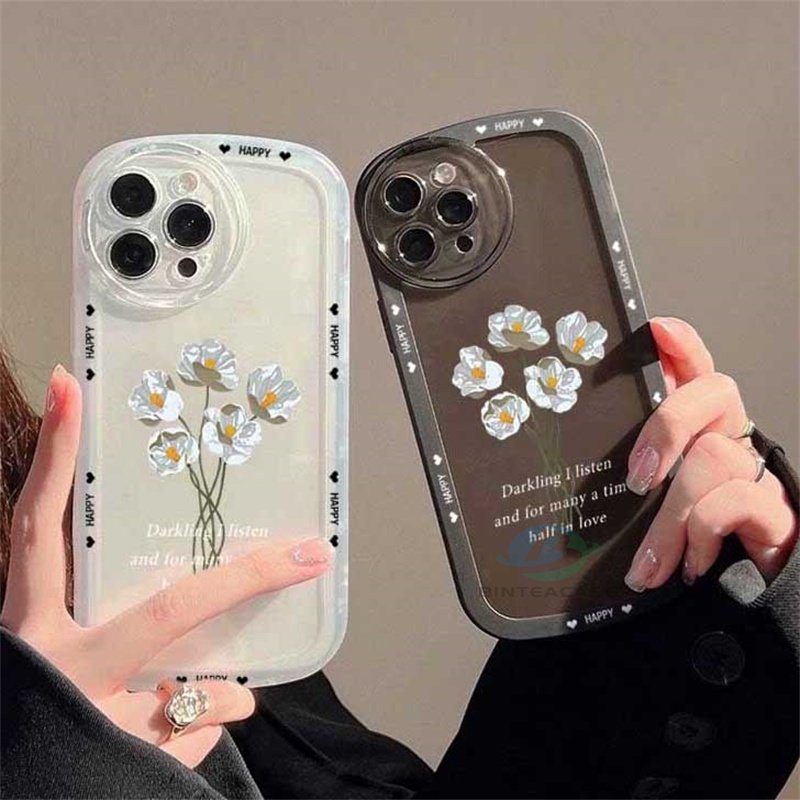 Case TPU Motif Bunga Tulip Untuk IPhone 14 14 Pro MAX 11 Pro 11 Pro MAX 12 12 Pro 12 Pro MAX 13 Pro MAX X XR XS MAX 6S 7 8 Plus