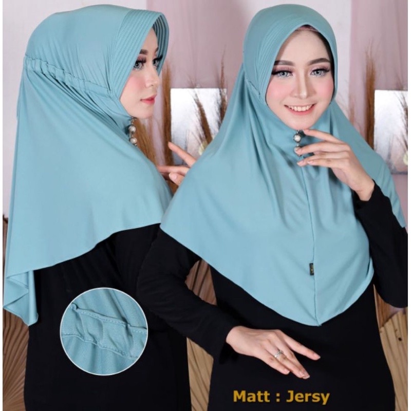 Hijab Instan Serut Jumbo// Serut Polos Jokowi Jumbo Lycra