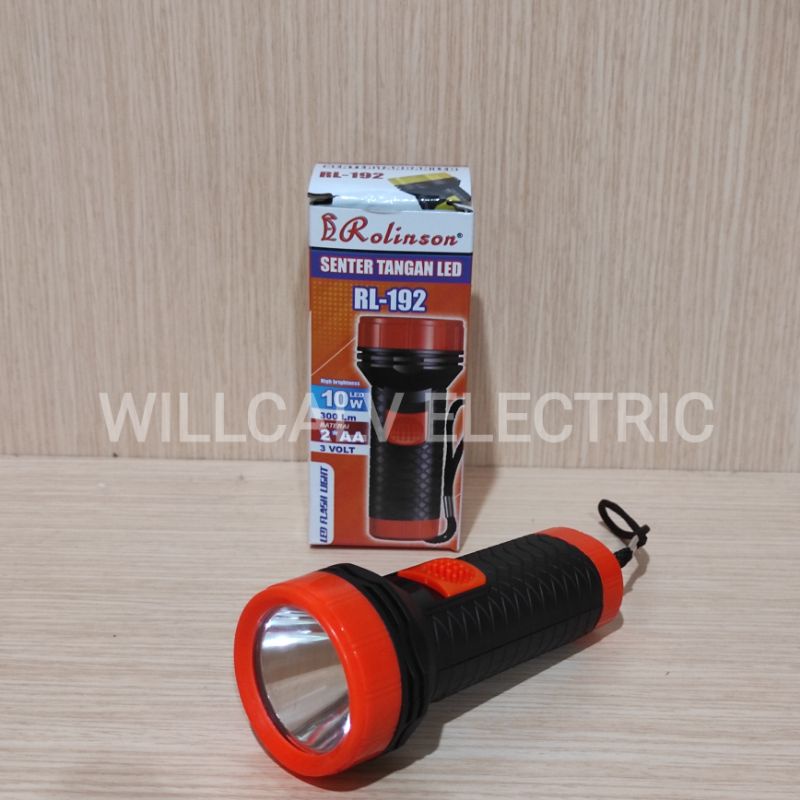 SENTER TANGAN ROLINSON RL-192 / SENTER TANGAN BATERAI MURAH LED ROLINSON RL-192