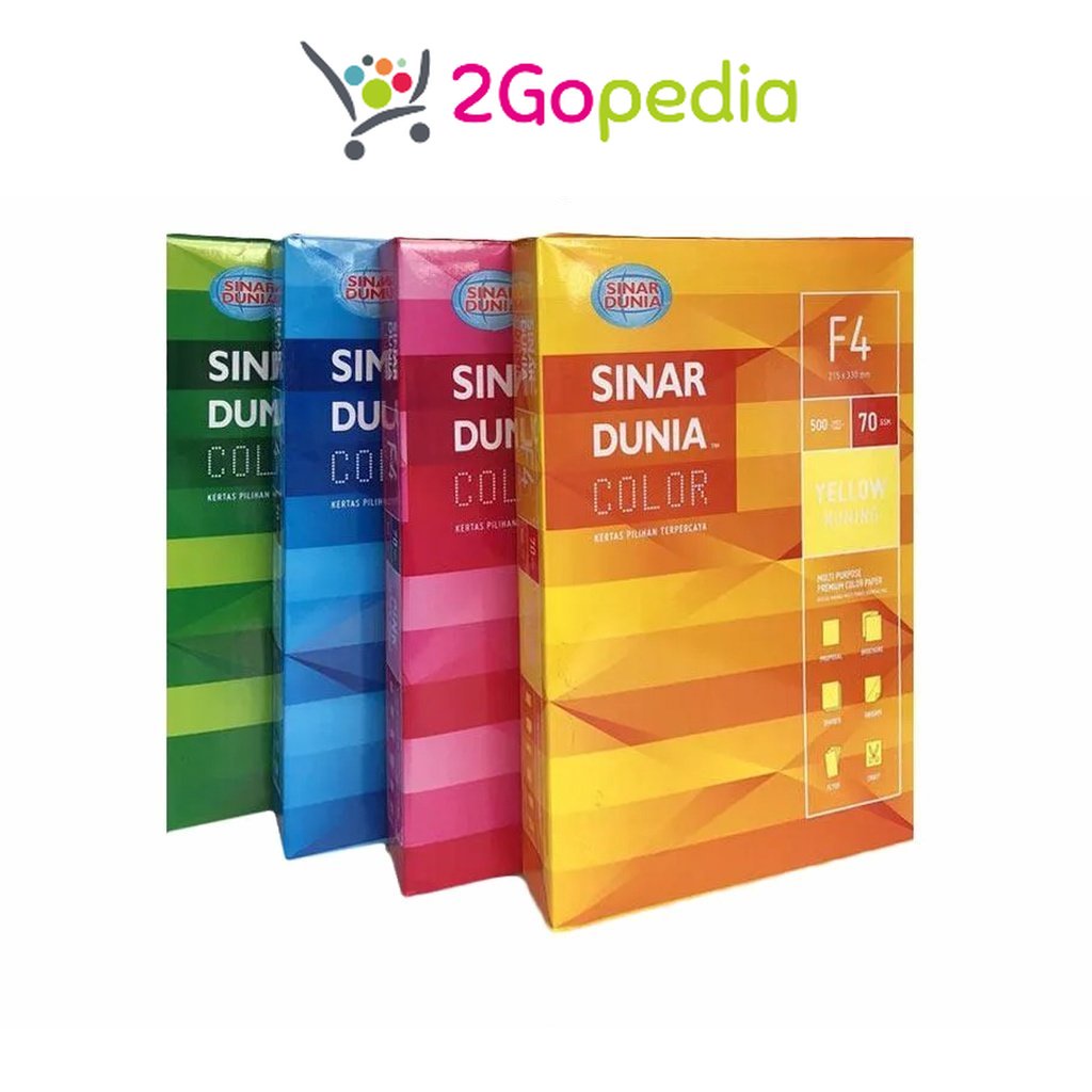 

Kertas Hvs Warna Folio F4 70 Gram Sinar Dunia Grosir Murah Atk