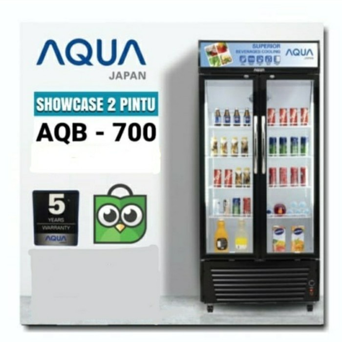 Display Showcase Aqua Aqb 700 2 Pintu Termurah Garansi Resmi