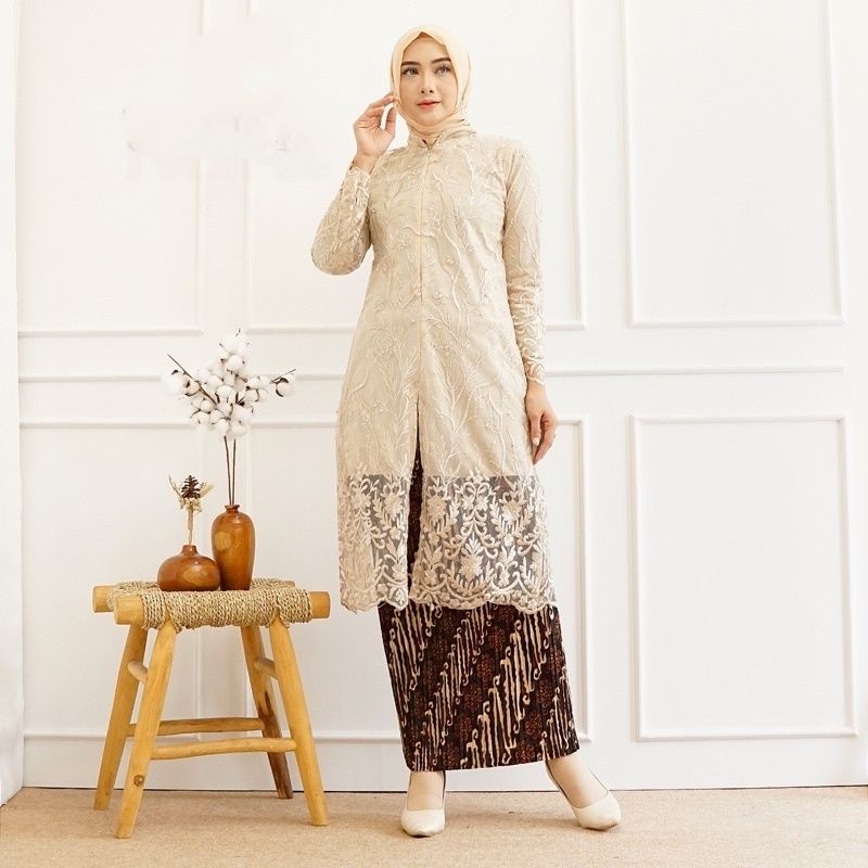 Permata Olshop / Tunik Kebaya Busui Brukat Modern / Kebaya Tunik / Kebaya Brukat / Kebaya Wisuda / Kebaya Kondangan