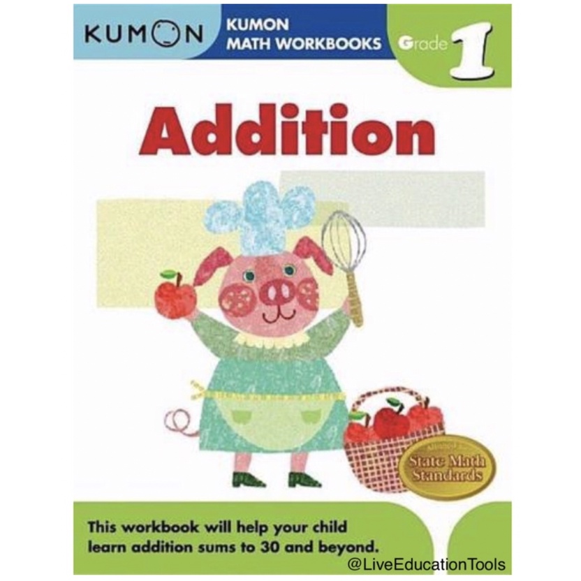Kumon Math Workbook ADDITION Grade 1