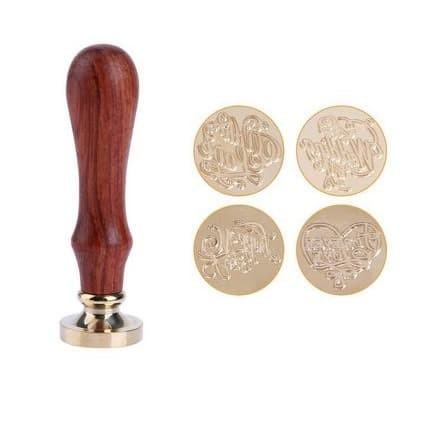 

Buruan Sealing Wax Stamp With Wood Handle - Love Letter Series Hemat