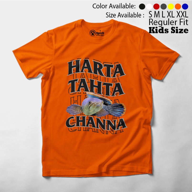 Baju Kaos Atasan Anak Laki - Laki Agatchi Motif Harta Tahta Channa