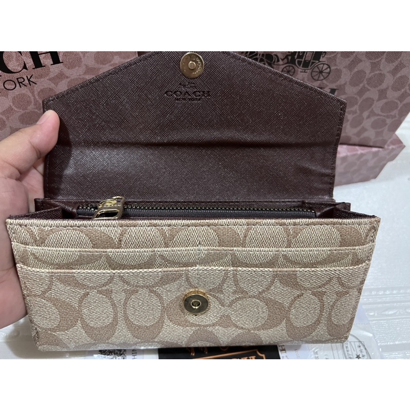 SALE SALE DOMPET LIPAT SEGITIGA COCC DEPAN NYA SLOT SUSUN FULL EMBOS FREE BOX+PAPERBAG