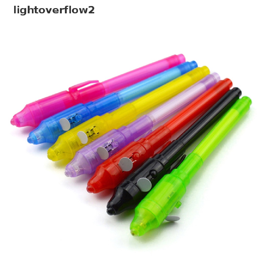 (lightoverflow2) Pena Ajaib Dengan Lampu UV Tanpa Warna