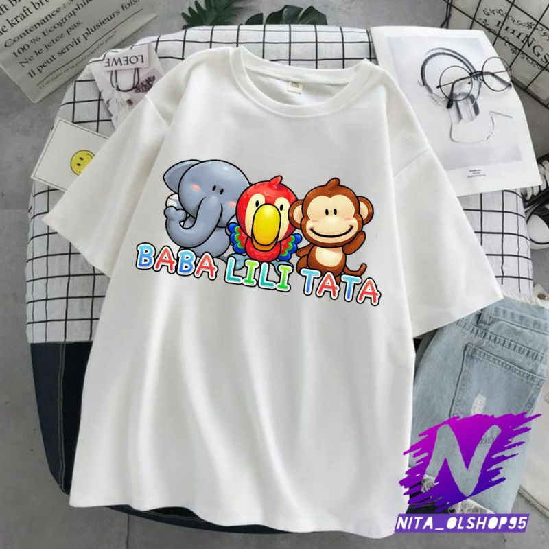 baba lili tata baju anak balita animasi kaos baba lili tata kartun anak