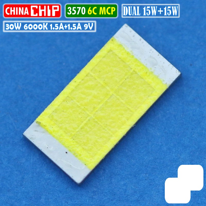 Mata Led Chip Bohlam Led 3570 30W 6C Dual Putih Putih MCP Laser D2 BiLED RTD AES 9V