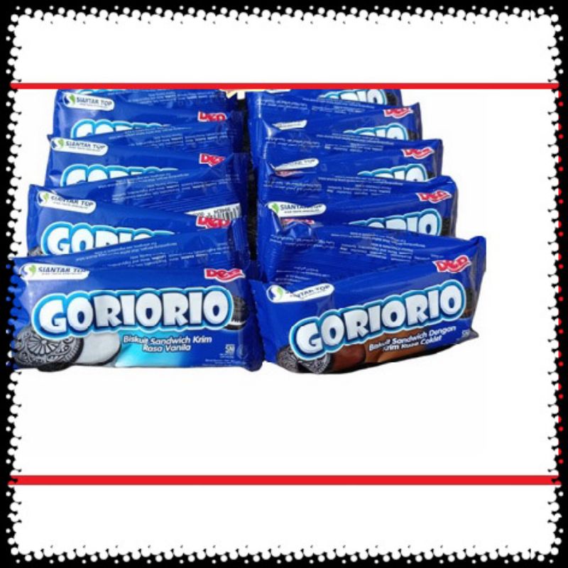 

Biskuit sandwich Goriorio sachet isi 1 pack isi 20 pcs, biskuit Goriorio renteng