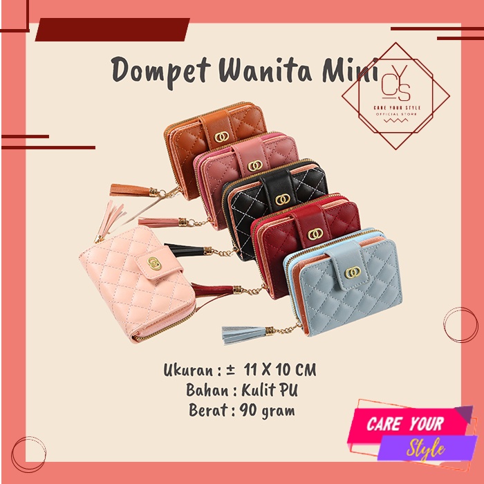 CYS Dompet Wanita Mini Dompet Lipat Wanita Import Mini Lucu Dan Cantik D65