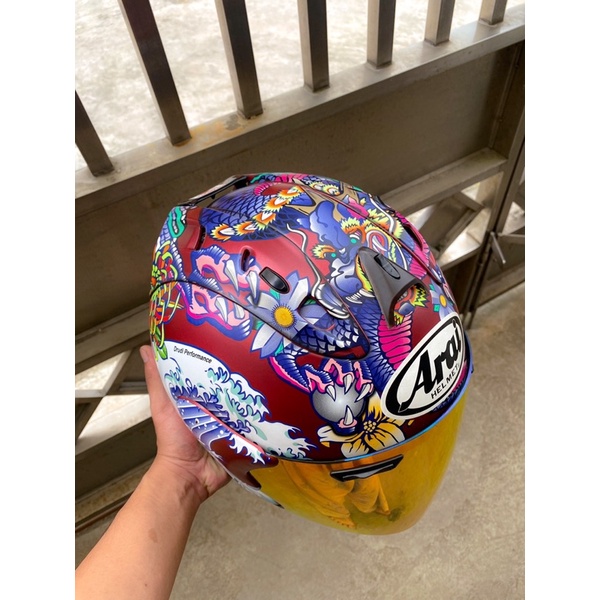 Copy Arai Oriental Red. Not Tsr