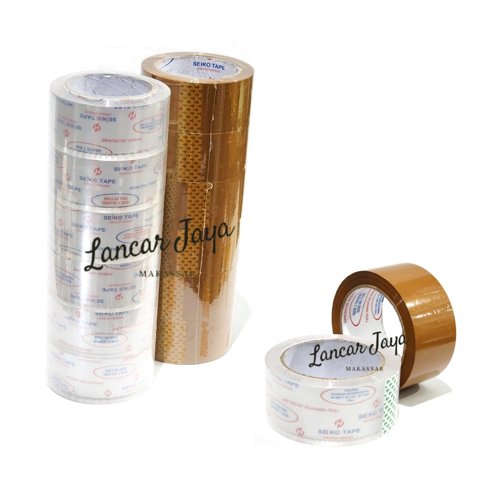 

1 SLOP / 6 Pcs OPP Lakban Plakban Seiko / Glover 48mmx90Y