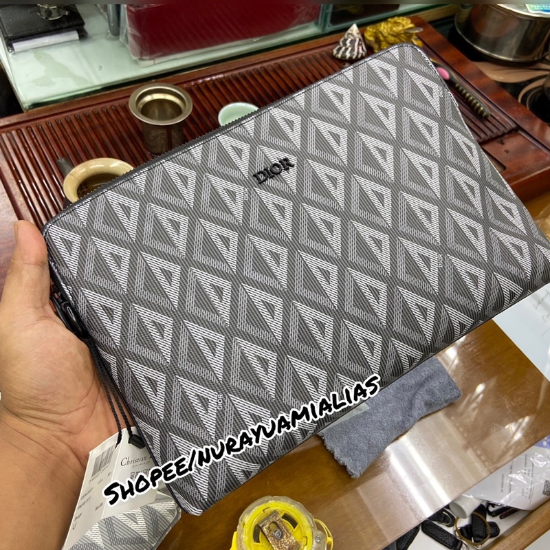 Tas clutch wanita pria branded import ori leather clutch pria wanita
