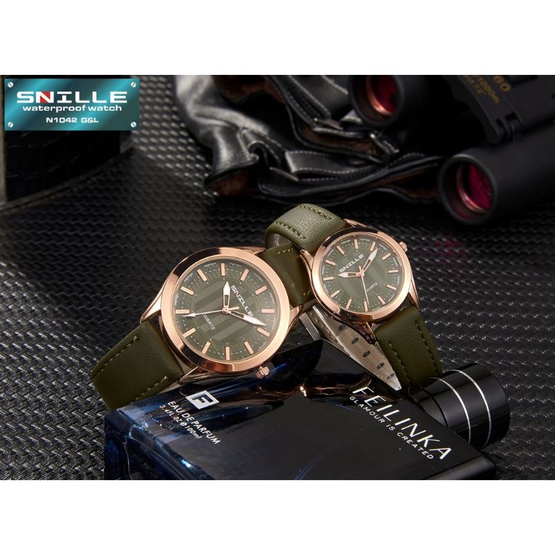 JAM TANGAN ORIGINAL COUPLE SNILLE SN 005 WATER RESIST BISA SATUAN COUPLE ORIGINAL