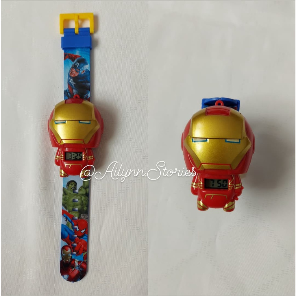 Jam tangan anak pop it out karakter unicorn little pony ironman