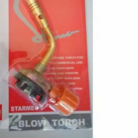 KEPALA LAS SINGLE MANUAL KUNINGAN - Flame Gun Blow Torch Gas Las