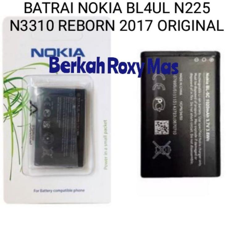[KODE ETT7J] BATERAI BATRAI BATTERY BATU HP NOKIA BL4UL BL 4UL N225 RM1011 N3310 REBORN 2017 ORIGINA
