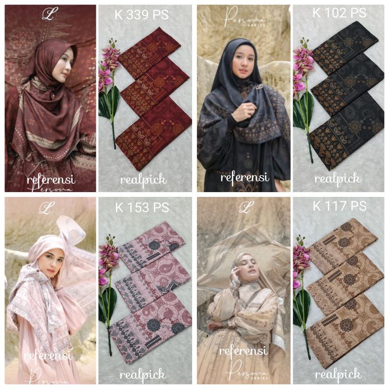 jilbab segi empat  motif voal motif lasercut denay motif voal motif premium (harga grosir partai)