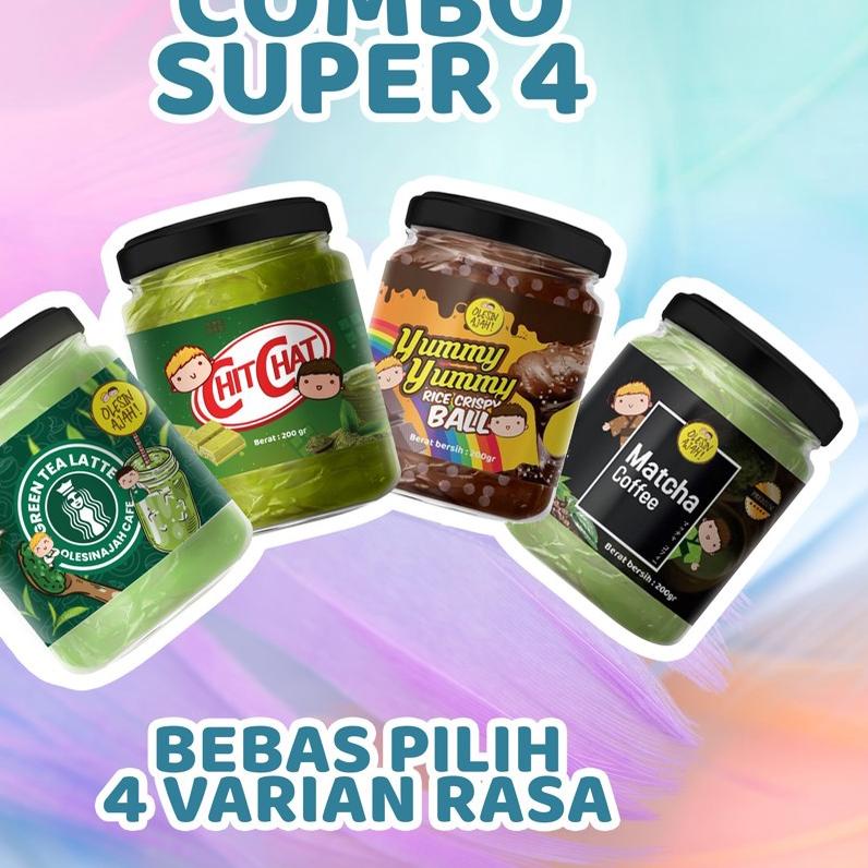 

GROSIR Promo Termurah Combo Super 4 Selai Olesinajah - Homemade !!!