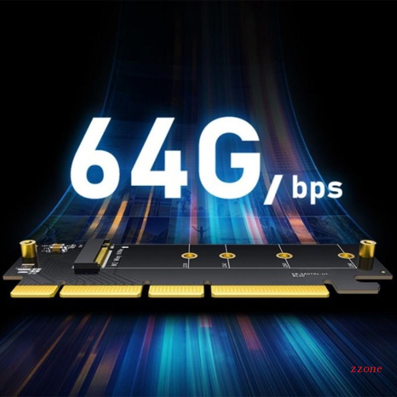 Kartu Ekspansi M.2 NVME Ke PCIE 4.0 X16 64Gbps Mendukung 2230 2242 2260 2280 S
