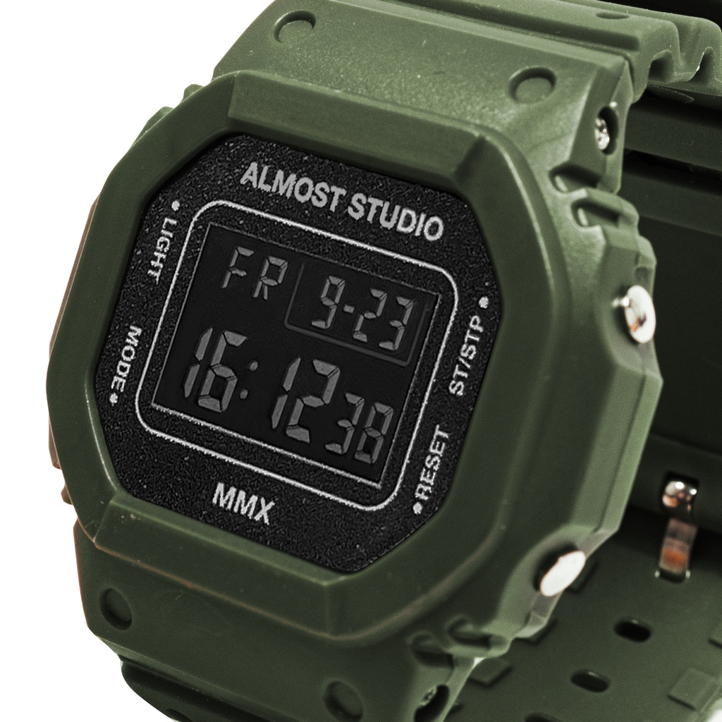 Almost Studio - Jam Tangan Digital - Army Green