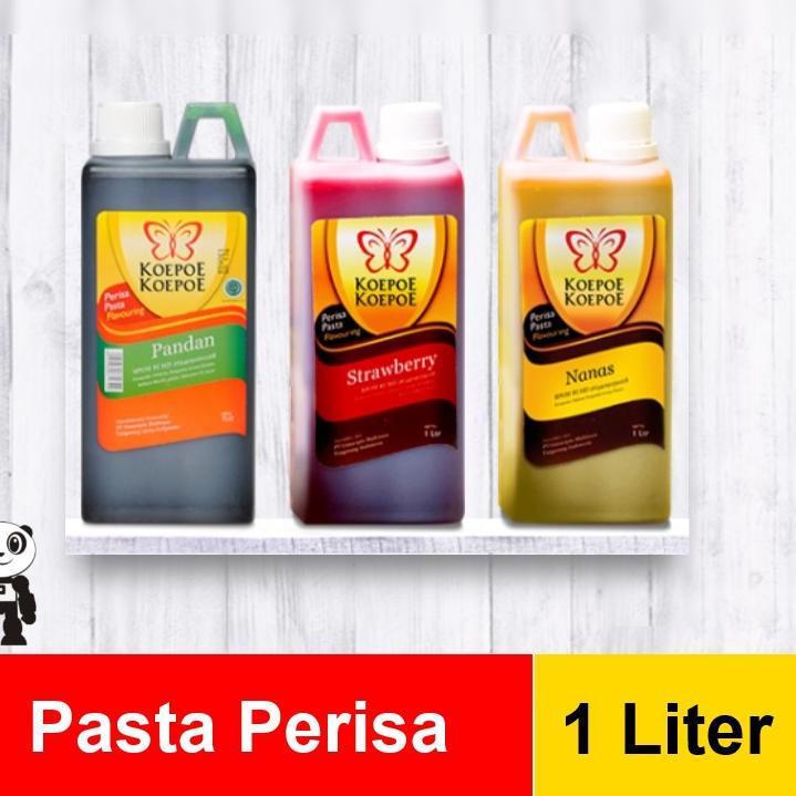 

TRXK0w0V--Koepoe Koepoe Pasta Perisa 1 Liter Komplit Pandan Vanilla Coklat