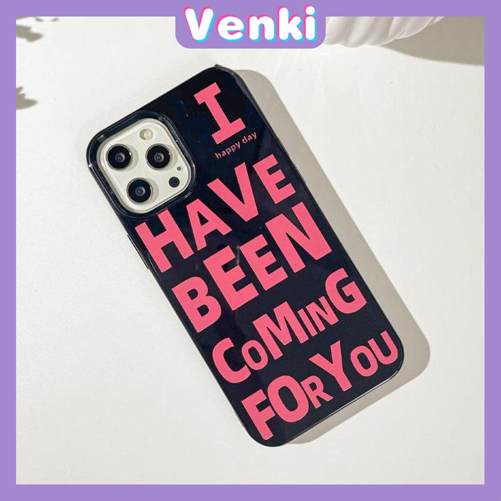 iPhone Case For 14 Series TPU Soft Case Creative Pink English Words Glossy Black Candy Case Camera Protection Shockproof For iPhone 14 13 12 11 Plus Pro Max 7 Plus X XR