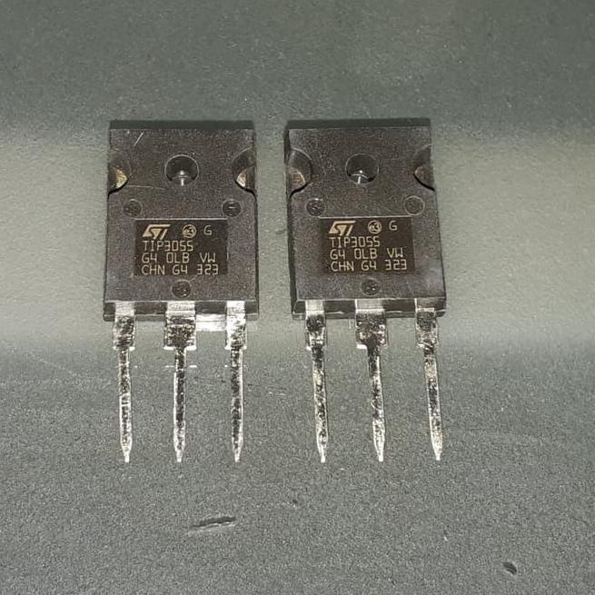 KODEX3j3I--TR ORI TIP3055 + TIP2955 ST ORY TRANSISTOR TIP 3055 TIP 2955 3055+2955 ORIGINAL ASLI FINA