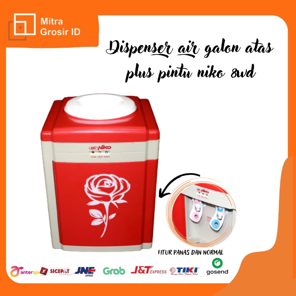 Dispenser Air Galon Atas  Plus Pintu NIKO 8WD