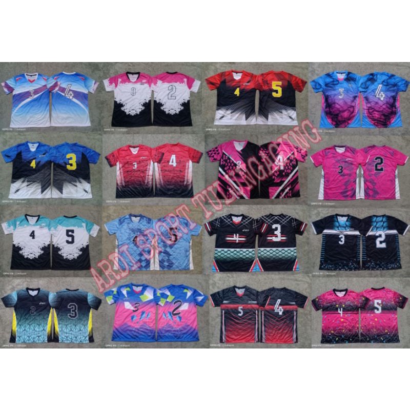 baju volly full printing lusinan/team cewek, jersey volly perempuan