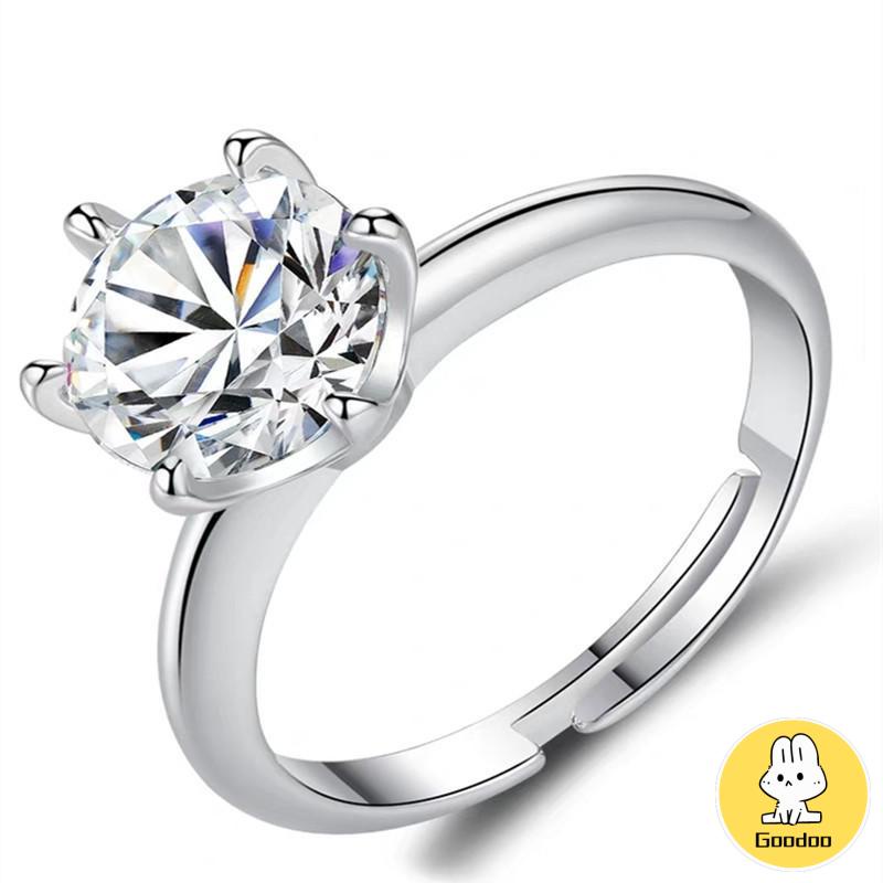 Cincin Berlapis Emas Zirkon Wanita -Doo