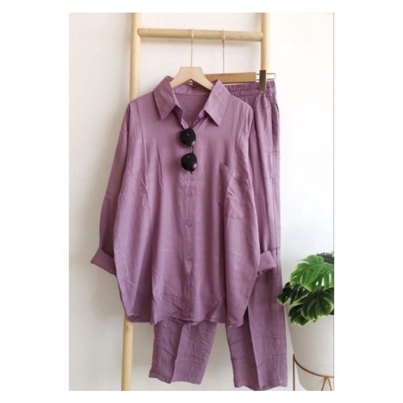 Setcel Crinkle murah / Setcel murah premium / setelan murah / setelan crinkle / setcel busuy-Taro