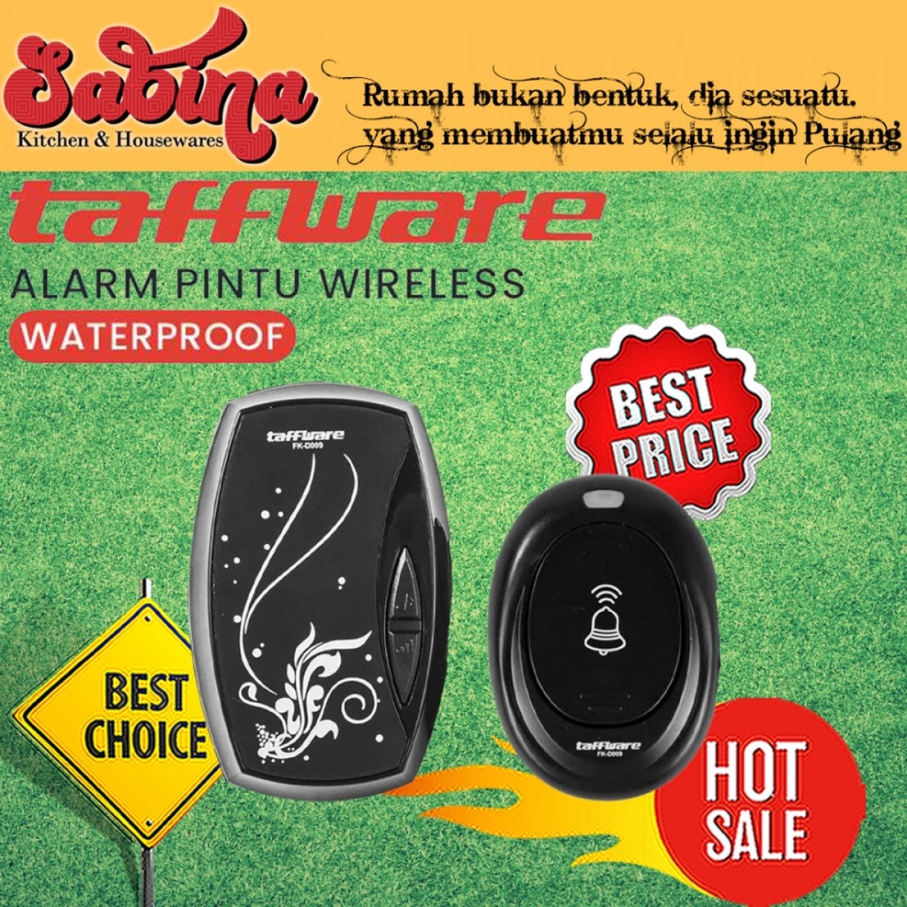 Bel Pintu Rumah Wireless Dor Bell Waterproof EU Plug LED 36 Nada