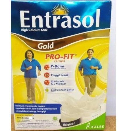 

[ COD ] Entrasol Gold Susu Original Dewasa Pro-Fit Original Box 600Gr