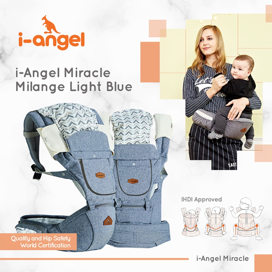 i-Angel Miracle Hipseat - iAngel Gendongan Bayi