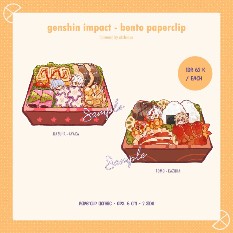 

[FANMERCH] GENSHIN IMPACT - PAPER CLIP ACRYLIC - KAZUHA TOMO AYAKA