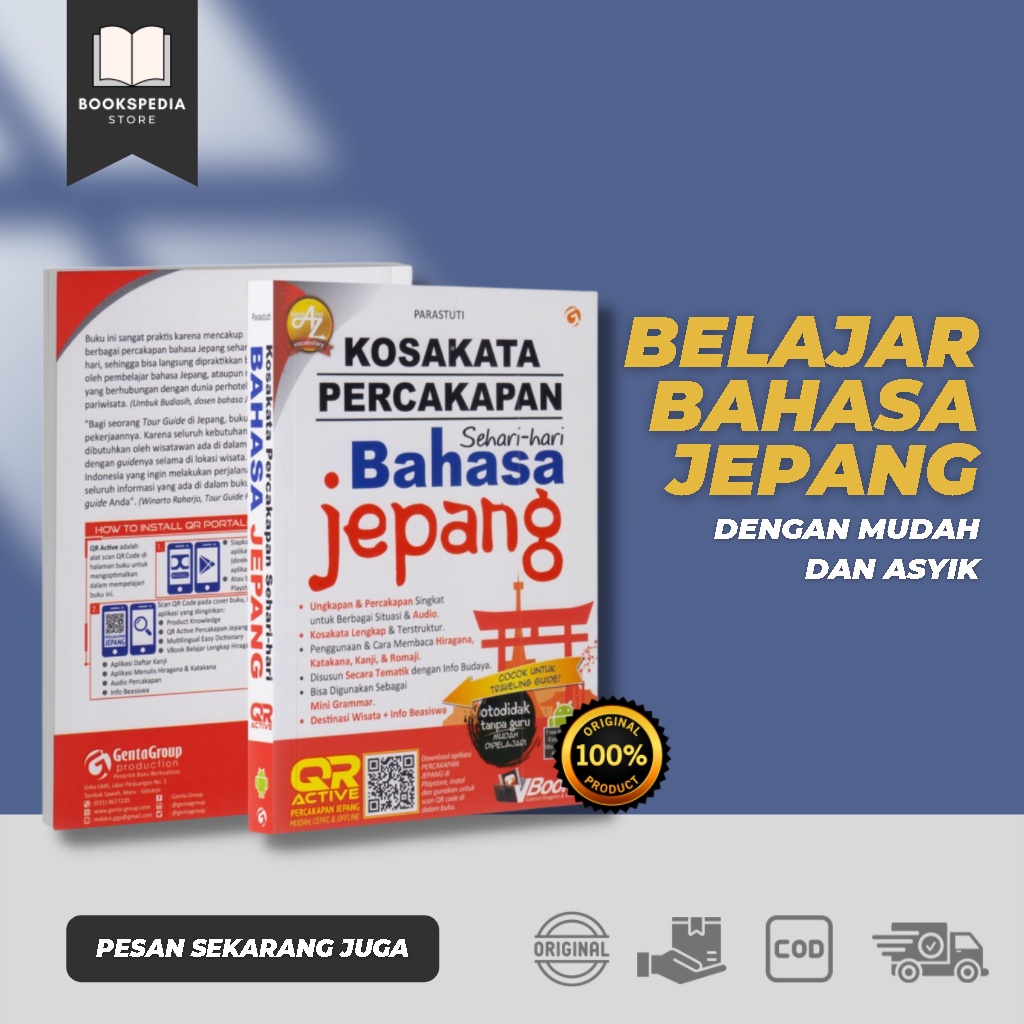 Jual Buku Belajar Bahasa Jepang Kosakata Percakapan Sehari Hari Bahasa