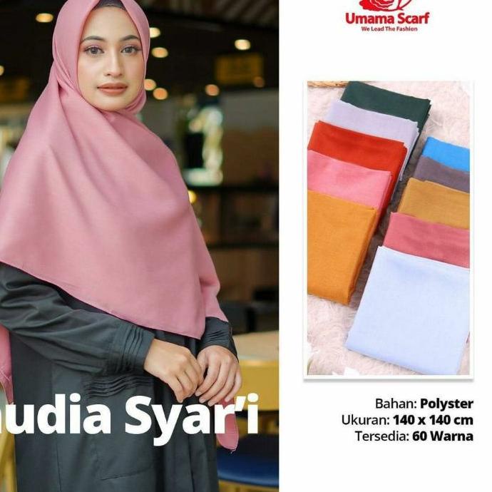 limited Edition✔️Umama Saudia Syar'i uk. 140 | Hijab Segi Empat Umama Scarf | Hijab segiempat jumbo 
